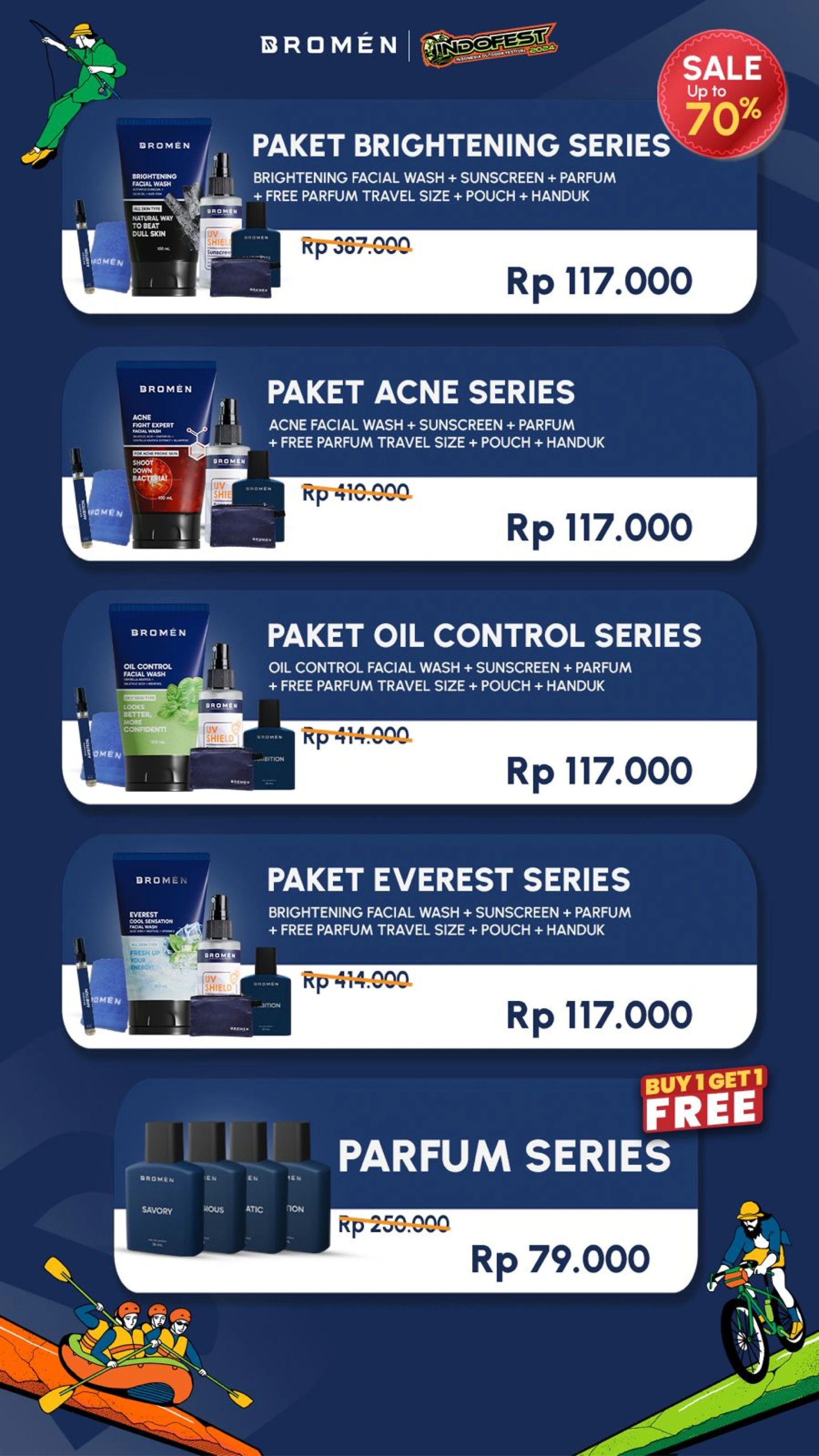 Bromen di Indofest banyak promo