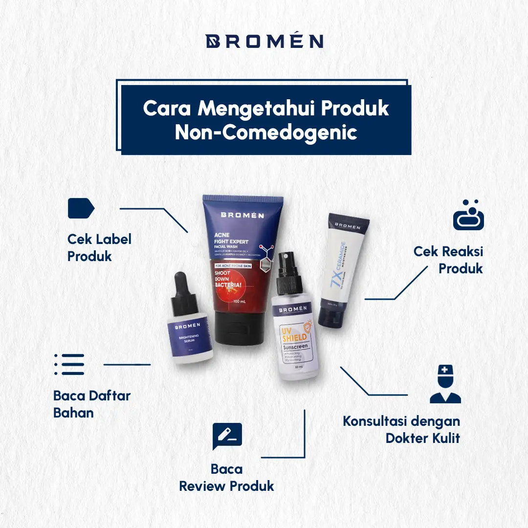 cara mengetahui produk non-comedogenic